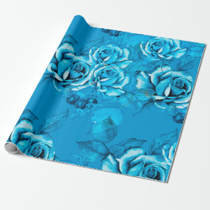 Seamless Floral Pattern. Watercolor elements. Mode Wrapping Paper