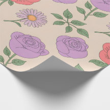 Seamless Floral Pattern with Colourful Roses