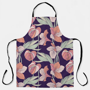 Seamless floral patternpattern,flower,orchid,moder apron