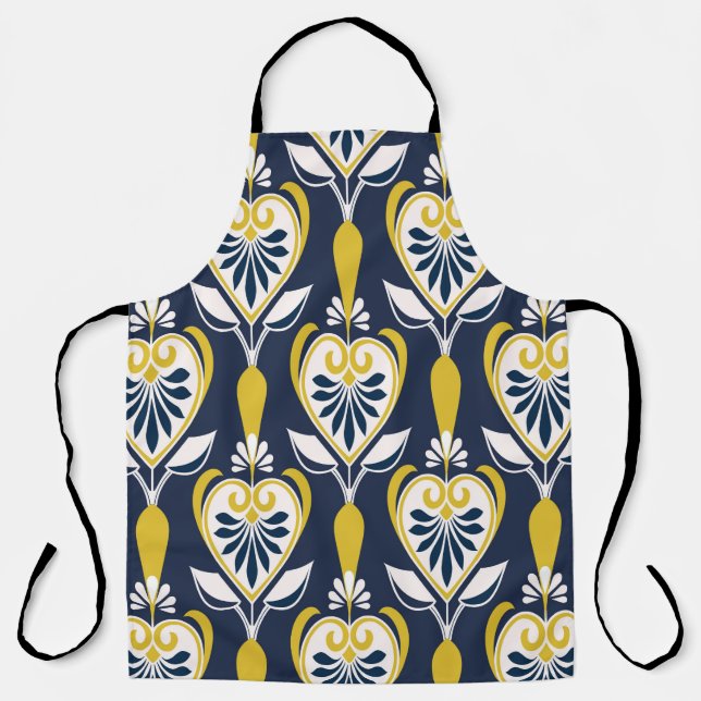 Seamless floral patterns in scandinavian style. pa apron (Front)