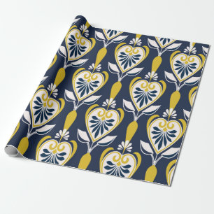 Seamless floral patterns in scandinavian style. pa wrapping paper