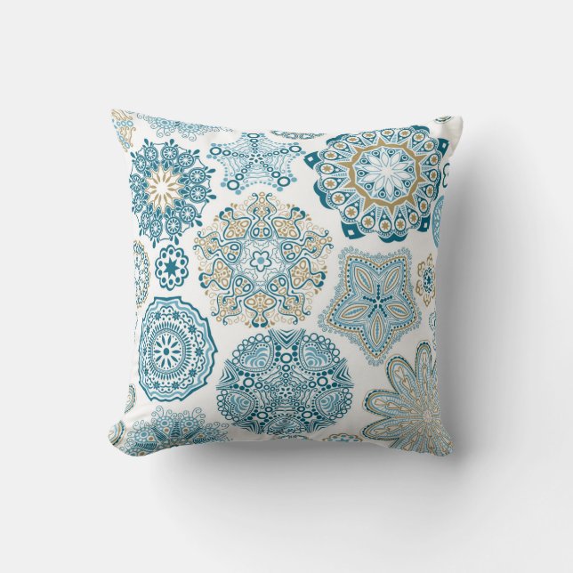 Seamless Floral Square: Copy Tiling Cushion (Front)