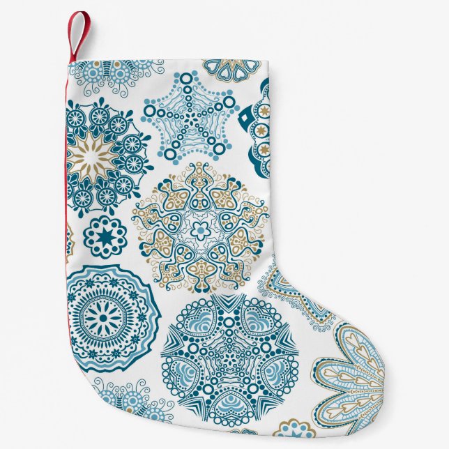 Seamless Floral Square: Copy Tiling Small Christmas Stocking (Front)