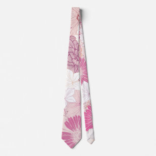 Seamless Floral  Tie