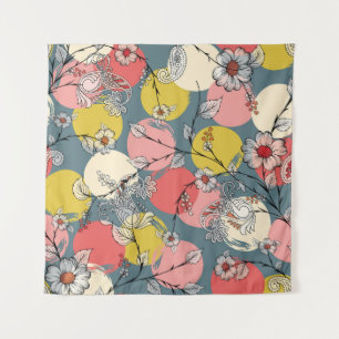 Seamless flower pattern on backgroundfloral, patte tapestry