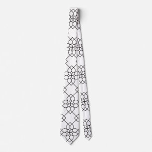 Seamless flower pattern on neck tie