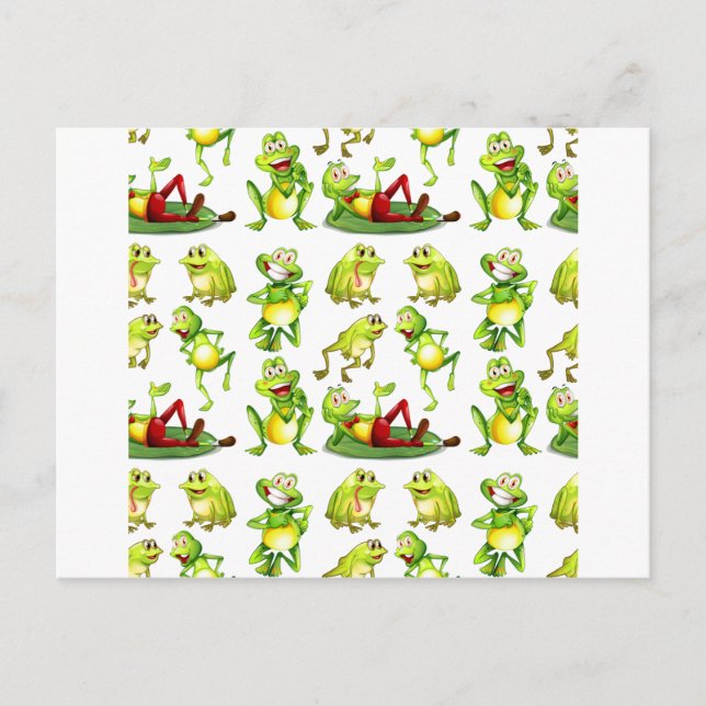 Seamless frog postcard (Front)