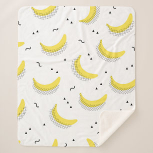 seamless fruit kids background. Abstract geometri Sherpa Blanket