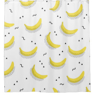 seamless fruit kids background. Abstract geometri Shower Curtain