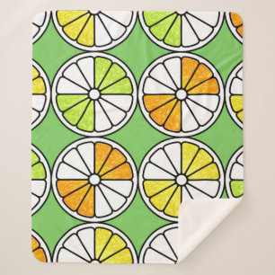 Seamless fruit pattern. Painted illustration. Oran Sherpa Blanket