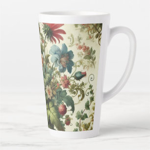 Seamless Garden Design Latte Mug