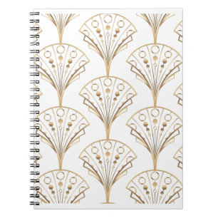 Seamless  Gatsby style design Notebook