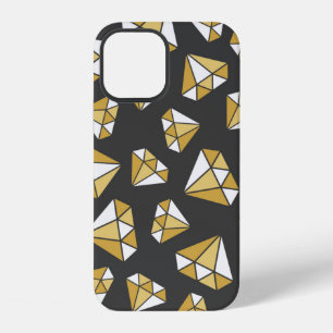 seamless gem pattern. Vintage illustration iPhone 12 Case