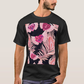 Seamless Gentle Watercolor Valentine's Pattern T-Shirt