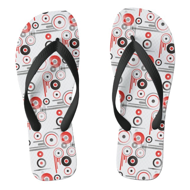 Seamless geometric abstract design + your ideas thongs (Footbed)