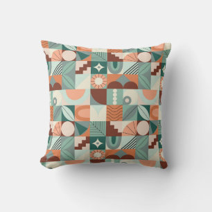 Seamless geometric, abstract mosaic pattern. cushion