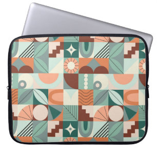 Seamless geometric, abstract mosaic pattern. laptop sleeve