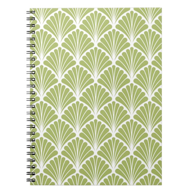 Seamless Geometric Art Deco Pattern. Abstract vint Notebook (Front)