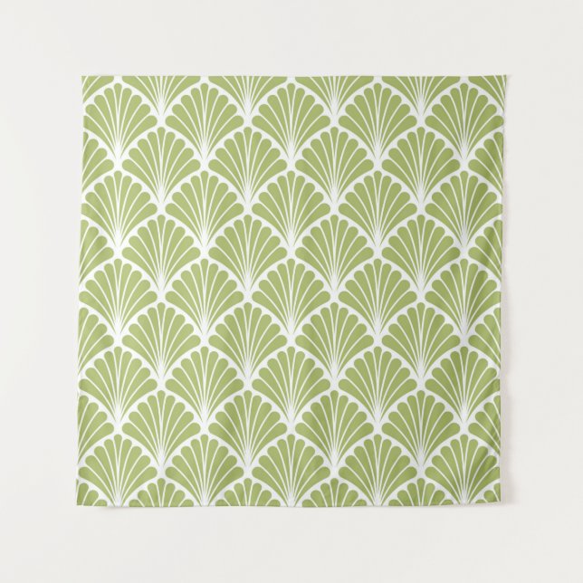 Seamless Geometric Art Deco Pattern. Abstract vint Tapestry (Front)