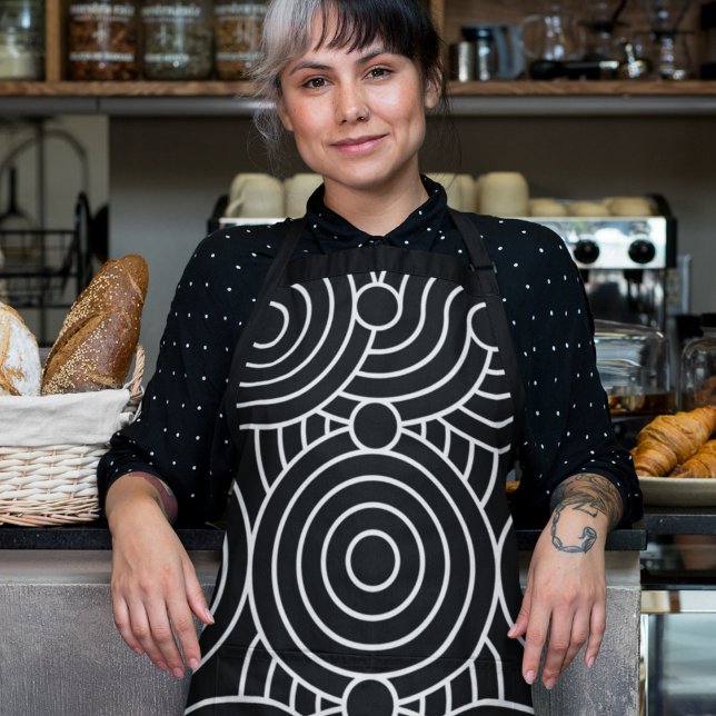 Seamless Geometric Circles  Apron (geometric circles apron)