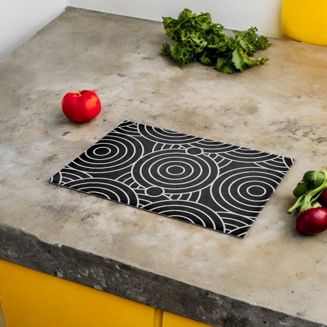 Seamless Geometric Circles  Cutting Board (Chopping Board)