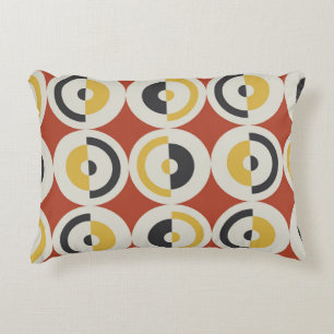 Seamless Geometric Colourful Circles Pattern Decorative Cushion
