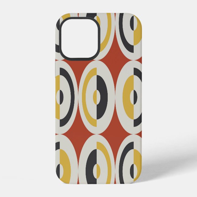 Seamless Geometric Colourful Circles Pattern iPhone Case (Back)