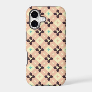 Seamless geometric floral pattern