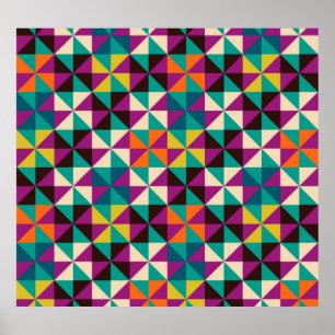 Seamless Geometric, Modern Pattern Design. Poster