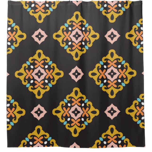Seamless Geometric Pattern. Abstract texture desig Shower Curtain (Front)