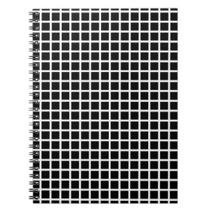Seamless geometric pattern. Black square on white Notebook