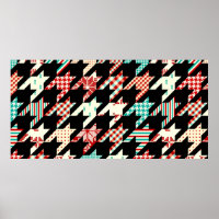 Seamless geometric pattern. Classic Hounds-tooth p