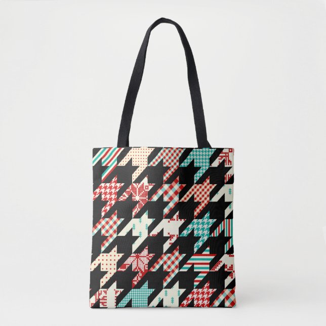 Seamless geometric pattern. Classic Hounds-tooth p Tote Bag (Front)