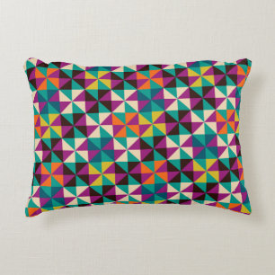 Seamless geometric pattern decorative cushion
