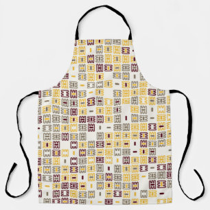 Seamless geometric pattern design illustrationabst apron