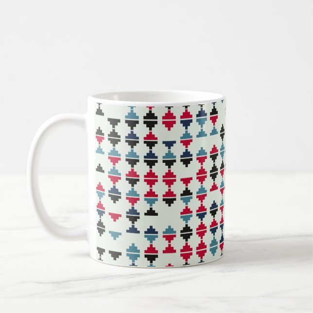 Seamless geometric pattern design illustrationabst coffee mug (Left)