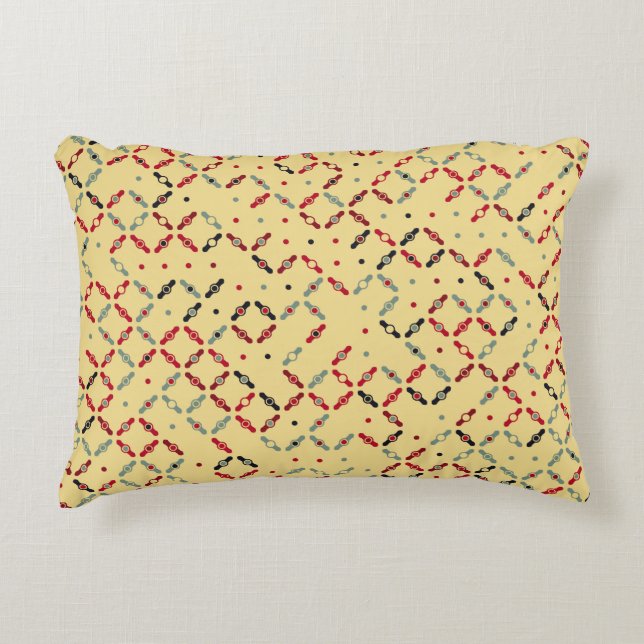 Seamless geometric pattern design illustrationabst decorative cushion (Front)