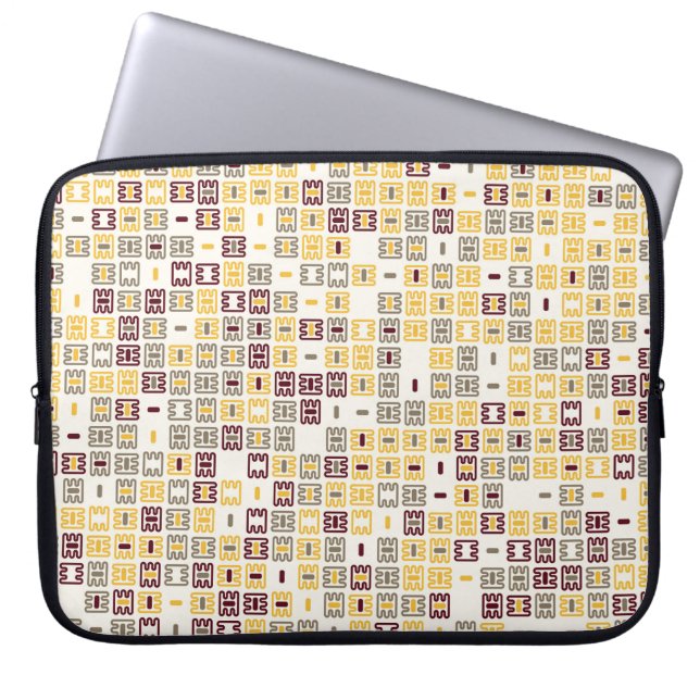 Seamless geometric pattern design illustrationabst laptop sleeve (Front)