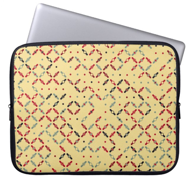 Seamless geometric pattern design illustrationabst laptop sleeve (Front)