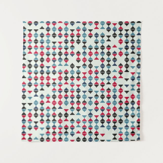 Seamless geometric pattern design illustrationabst tapestry (Front)