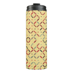 Seamless geometric pattern design illustrationabst thermal tumbler