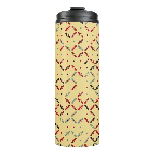 Seamless geometric pattern design illustrationabst thermal tumbler (Front)