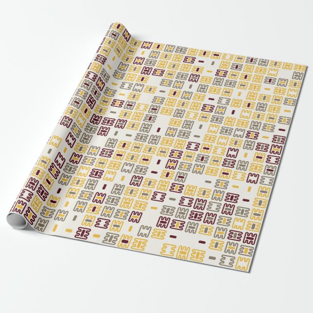 Seamless geometric pattern design illustrationabst wrapping paper (Unrolled)