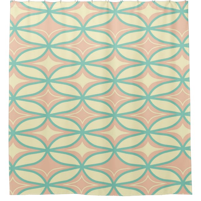  Seamless geometric pattern in diamond shapes  Shower Curtain (Front)