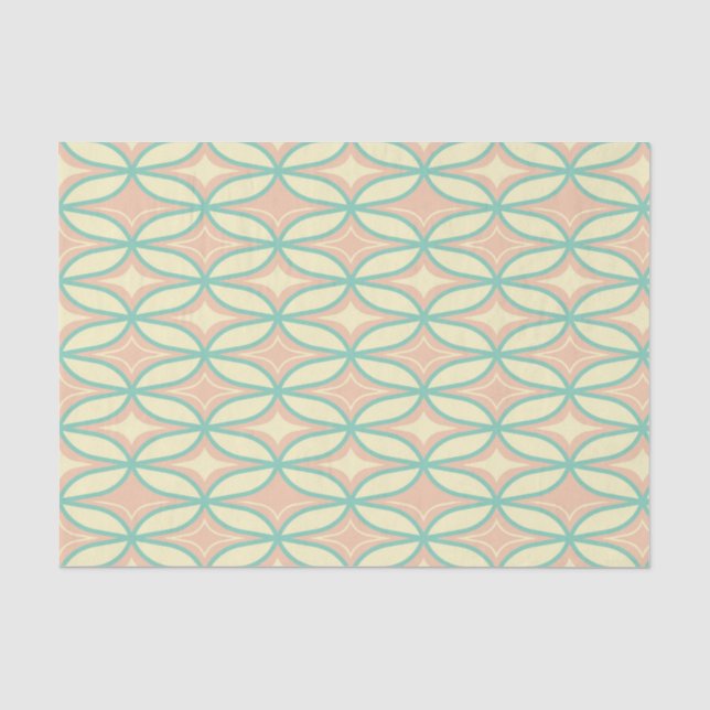  Seamless geometric pattern in diamond shapes  Tissue Paper (Front)