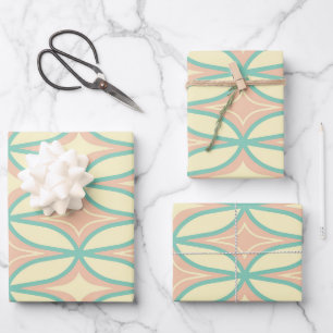 Seamless geometric pattern in diamond shapes Wrapping Paper Sheet
