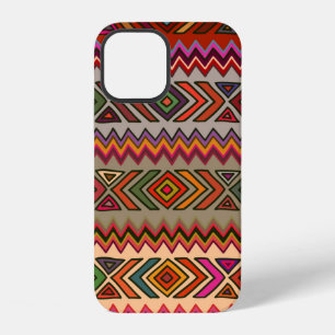 Seamless geometric pattern in ethnic style with rh iPhone 12 case