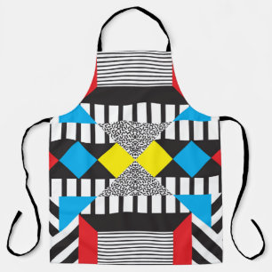 Seamless geometric pattern in modern abstract styl apron
