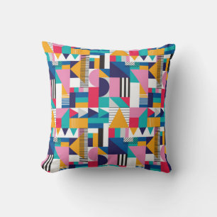 Seamless geometric pattern in modern abstract styl cushion