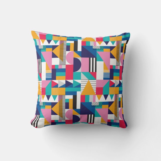 Seamless geometric pattern in modern abstract styl cushion (Front)
